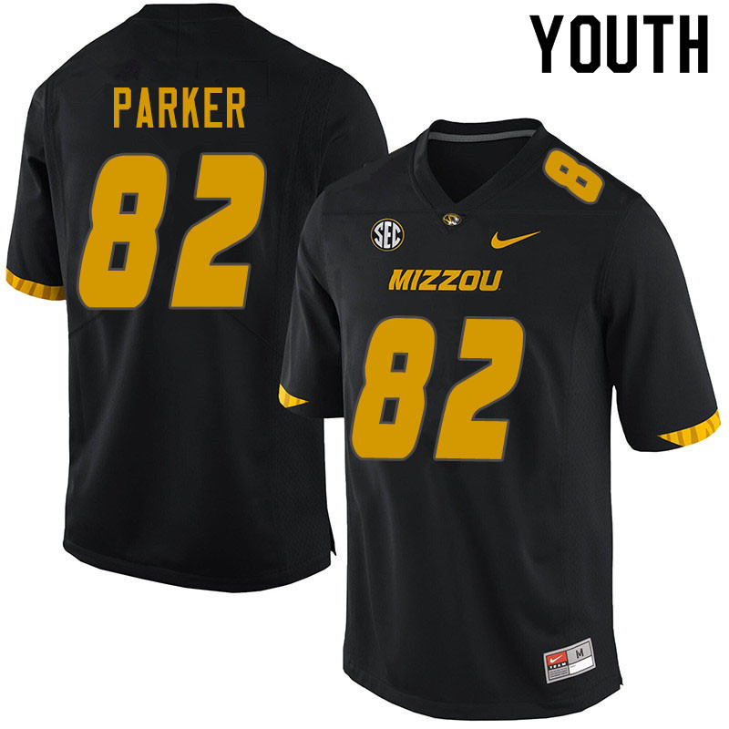 Youth #82 Daniel Parker Missouri Tigers College Football Jerseys Sale-Black